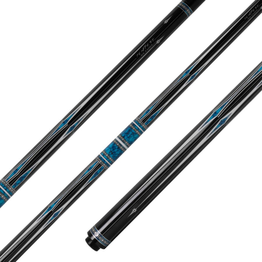 Billardqueue, Pool, Tempest 2 by Fury, C1 Max Carbon Oberteil, 12.5mm, 3/8x10