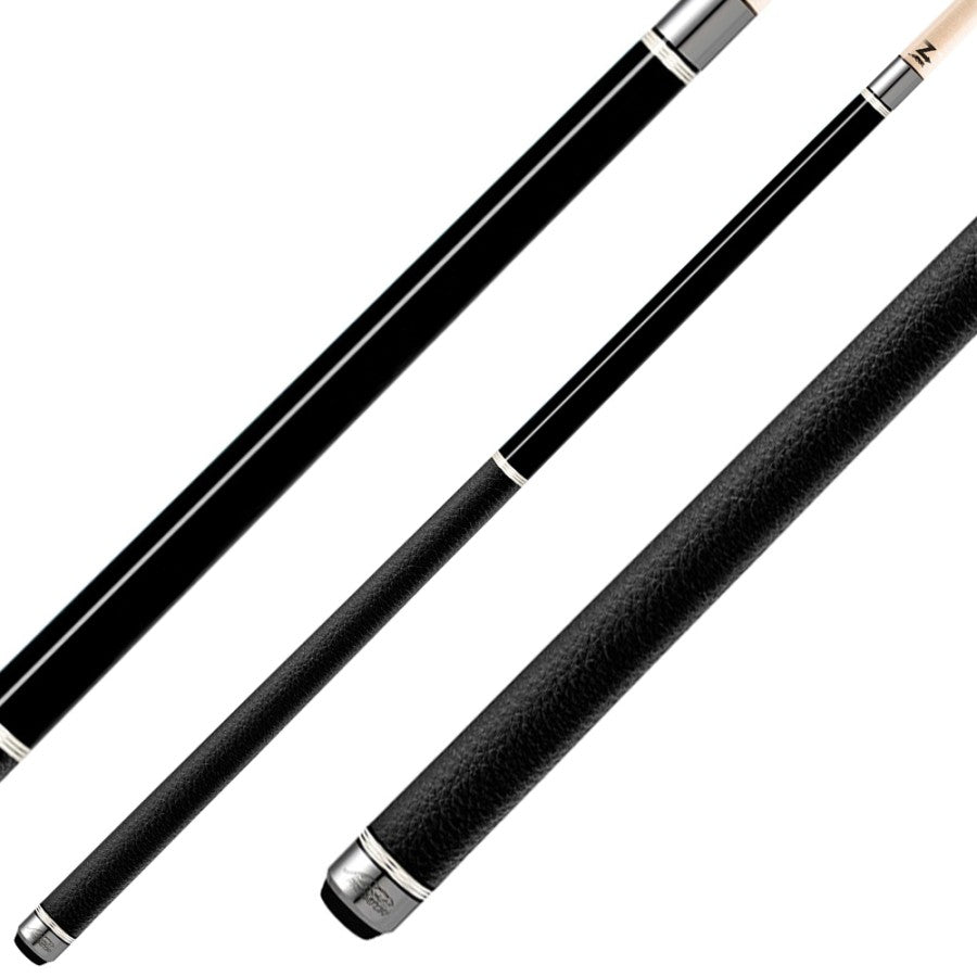 Billardqueue, Pool, Predator 9K-1, Uni-Loc, Centro Oberteil, schwarzer dünner Ring, 12,4 mm UL