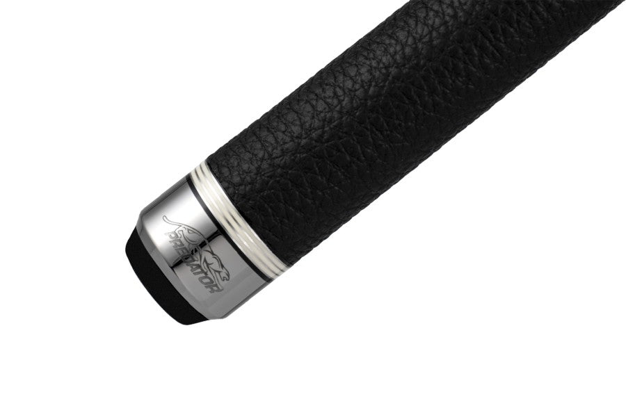 Billardqueue, Pool, Predator 9K-1, Uni-Loc, Centro Oberteil, schwarzer dünner Ring, 12,4 mm UL