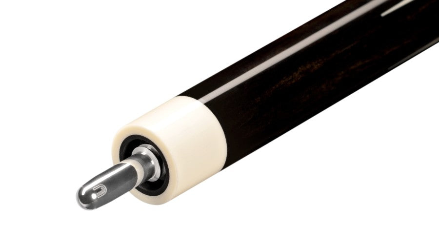 Billardqueue, Pool, Predator IKON 4-1, Uni-Loc, Centro Oberteil, schwarzer dünner Ring, 12,4 mm UL