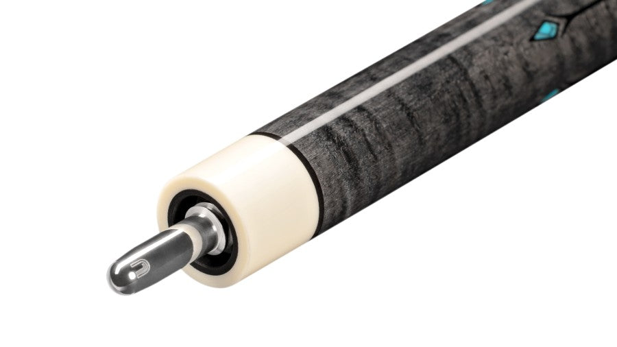Billardqueue, Pool, Predator IKON 4-5, Uni-Loc, Centro Oberteil, schwarzer dünner Ring, 12,4 mm UL