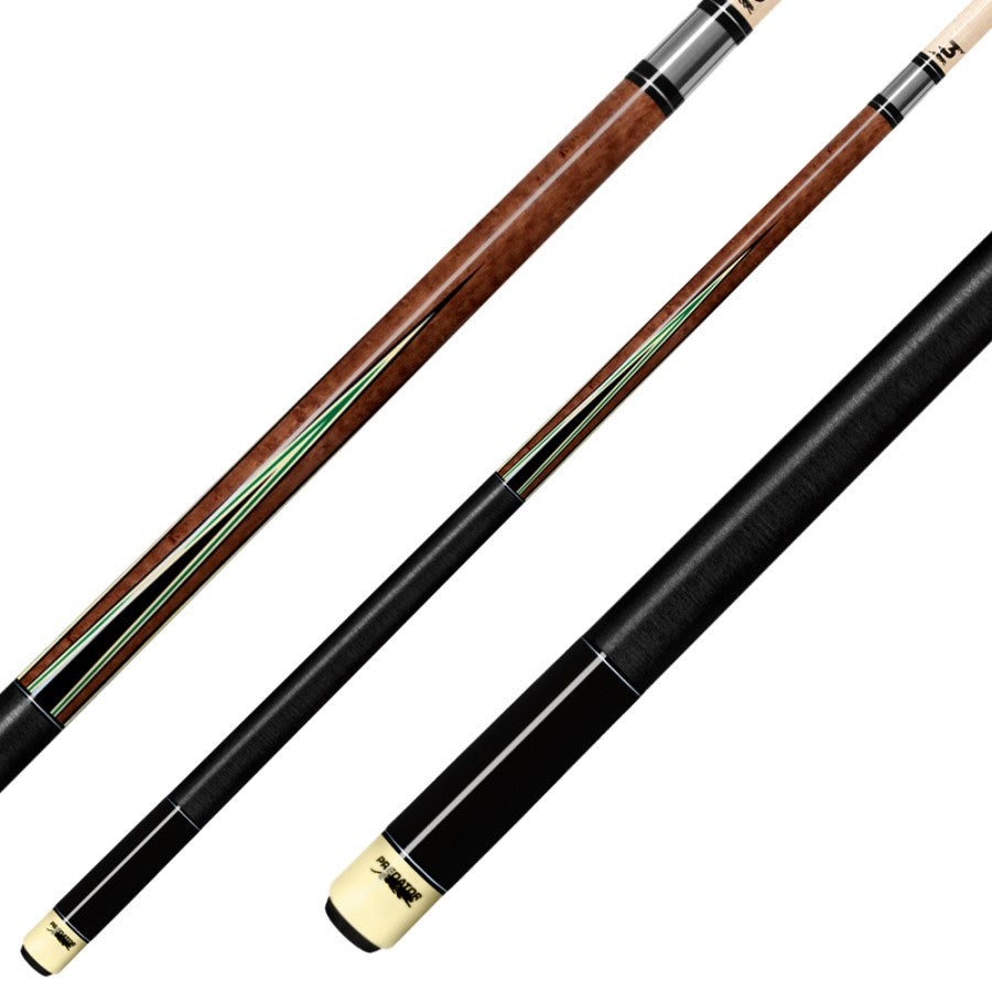 Billardqueue, Pool, Predator Classics K Series LE R1, Uni-Loc, Centro Oberteil, schwarzer dünner Ring, 12,4 mm UL