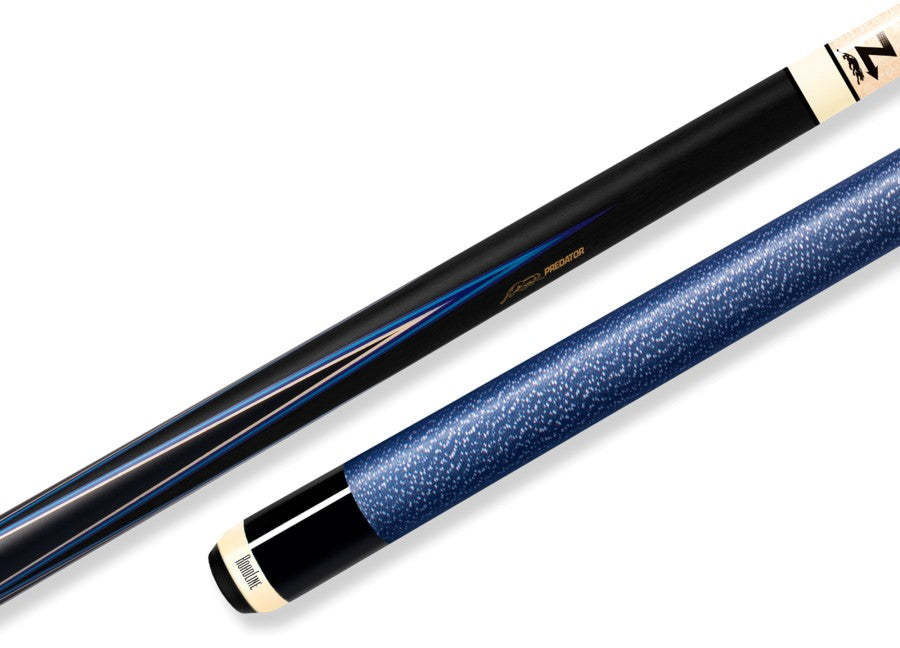 Billardqueue, Pool, Predator Sneaky Pete SP4 BL LW, Uni-Loc, Z-3 Oberteil, schwarzer dünner Ring, 30 inch UL