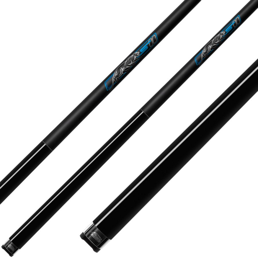 Billardqueue, Pool, Predator Sport 2 AMP NW, Uni-Loc, Centro Oberteil, schwarzer dünner Ring, 12,4 mm UL