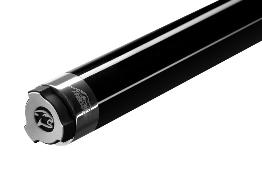 Billardqueue, Pool, Predator Sport 2 AMP NW, Uni-Loc, Centro Oberteil, schwarzer dünner Ring, 12,4 mm UL