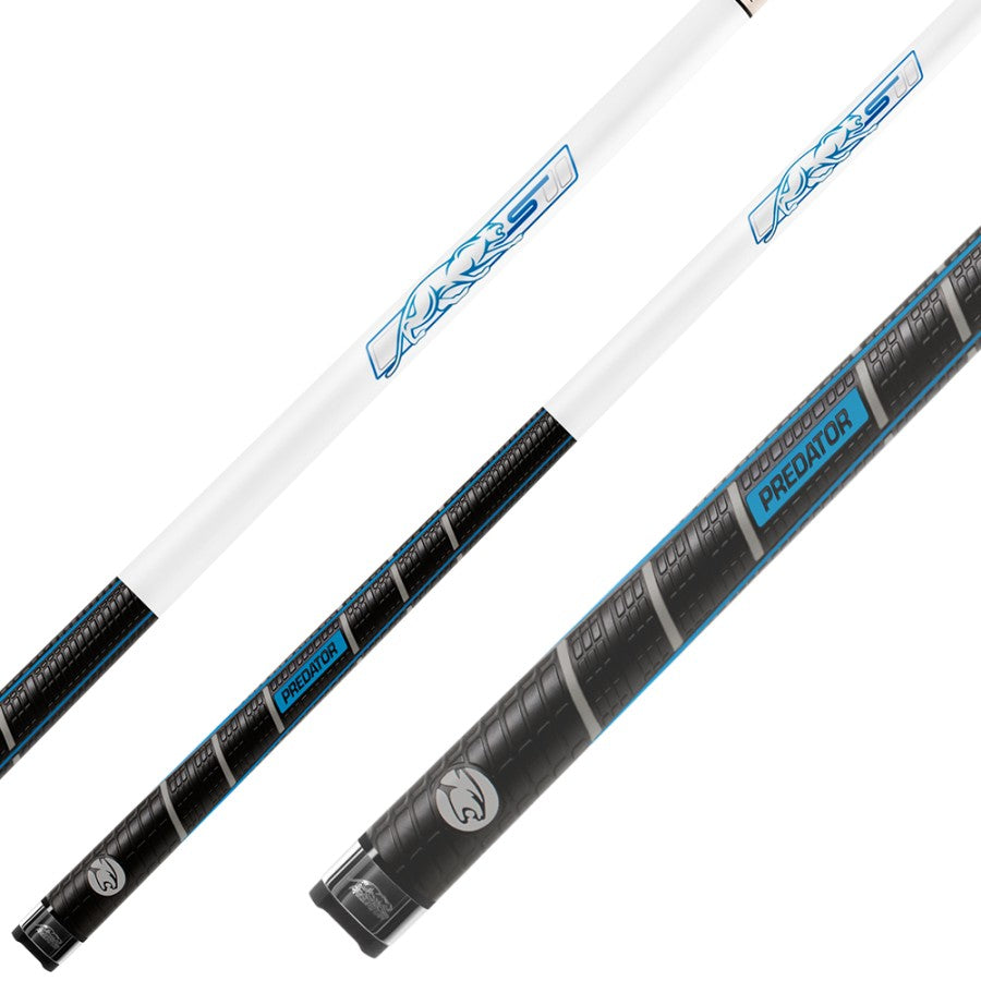 Billardqueue, Pool, Predator Volt Sport 2 ICE SW, Radial, Centro Oberteil, schwarzer dünner Ring, 12,4 mm RAD