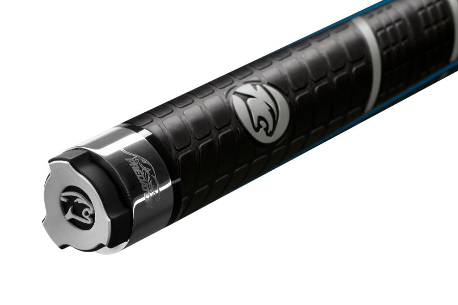 Billardqueue, Pool, Predator Volt Sport 2 ICE SW, Uni-Loc, Centro Oberteil, schwarzer dünner Ring, 12,4 mm UL