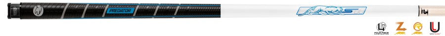 Billardqueue, Pool, Predator Volt Sport 2 ICE SW, Uni-Loc, Centro Oberteil, schwarzer dünner Ring, 12,4 mm UL