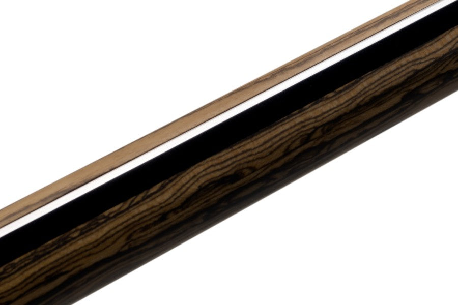 Billardqueue, Pool, P3 Revo Bocote LL, Uni-Loc, inkl. 8 inch QR2 extension, Bocote, Centro Oberteil, schwarzer dünner Ring, 12,4 mm UL