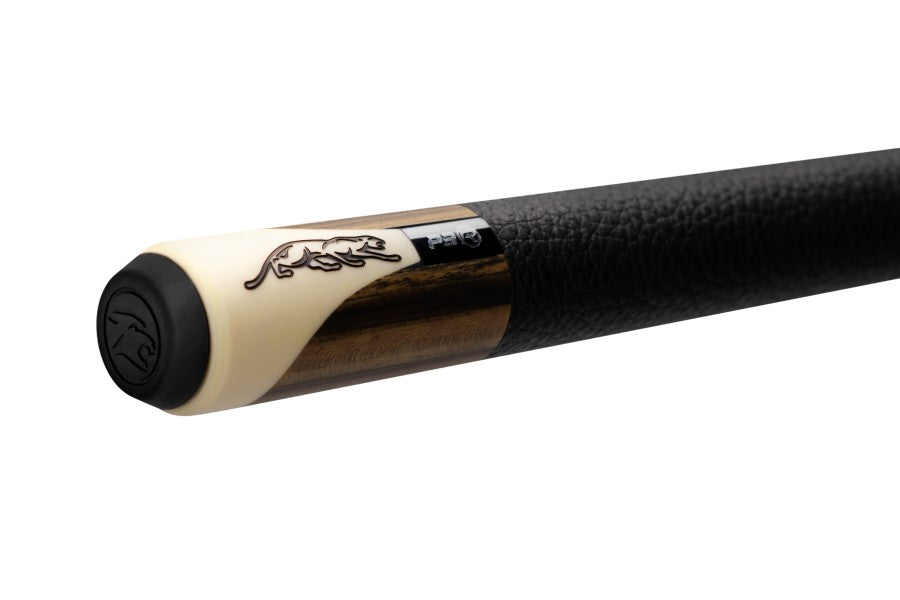 Billardqueue, Pool, P3 Revo Bocote LL, Uni-Loc, inkl. 8 inch QR2 extension, Bocote, Centro Oberteil, schwarzer dünner Ring, 12,4 mm UL