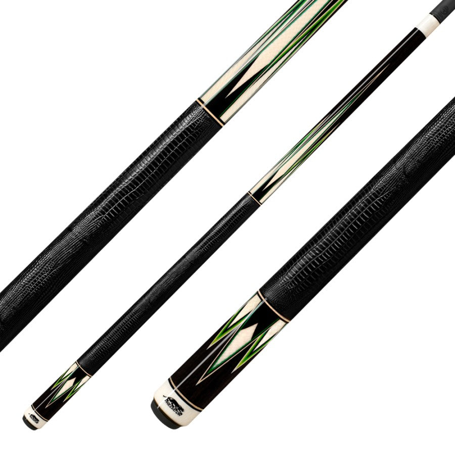 Billardqueue, Pool, Predator Truesplice-16 GEN2, ebony, Radial, Centro Oberteil, schwarzer dünner Ring, 12,4 mm RAD
