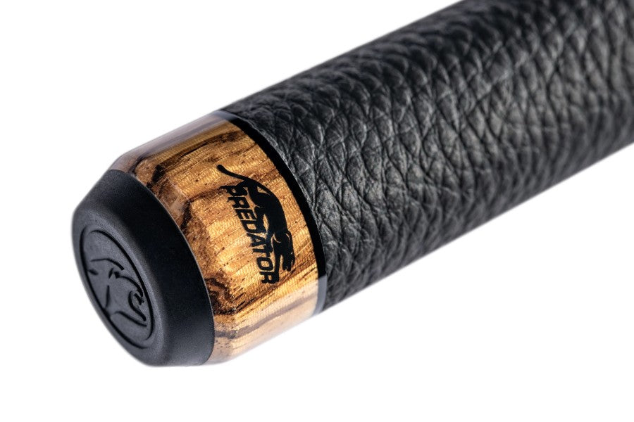 Billardqueue, Pool, Predator SP2 Zebra 1, Uni-Loc, Centro Oberteil, schwarzer dünner Ring, 12,4 mm UL