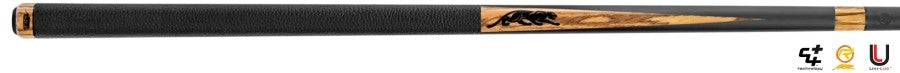 Billardqueue, Pool, Predator SP2 Zebra 1, Uni-Loc, Centro Oberteil, schwarzer dünner Ring, 12,4 mm UL