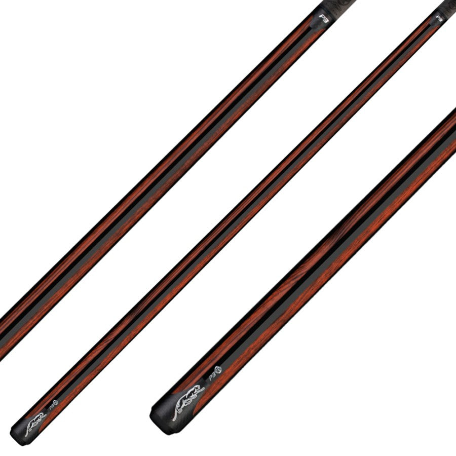 Billardqueue, Pool, Predator P3 Revo Red Tiger NW, Uni-Loc, 314-3 Oberteil, schwarzer Ring, UL