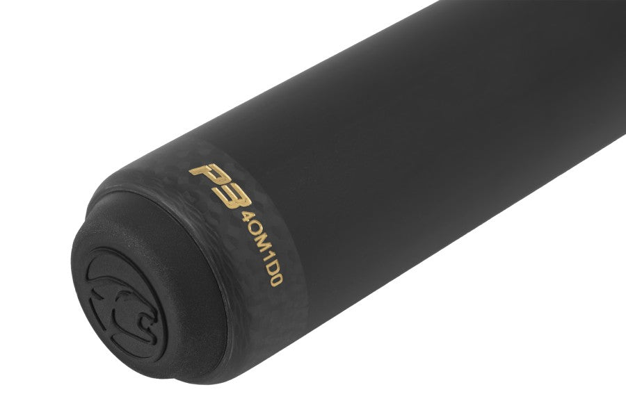Billardqueue, Pool, Predator P3 Racer Gold NW, Uni-Loc, Centro Oberteil, schwarzer dünner Ring, 12,4 mm UL