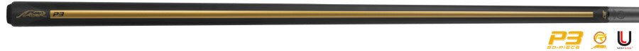Billardqueue, Pool, Predator P3 Racer Gold NW, Uni-Loc, Revo Oberteil, Black Vault Plate, 12,4 mm, 30 inch UL