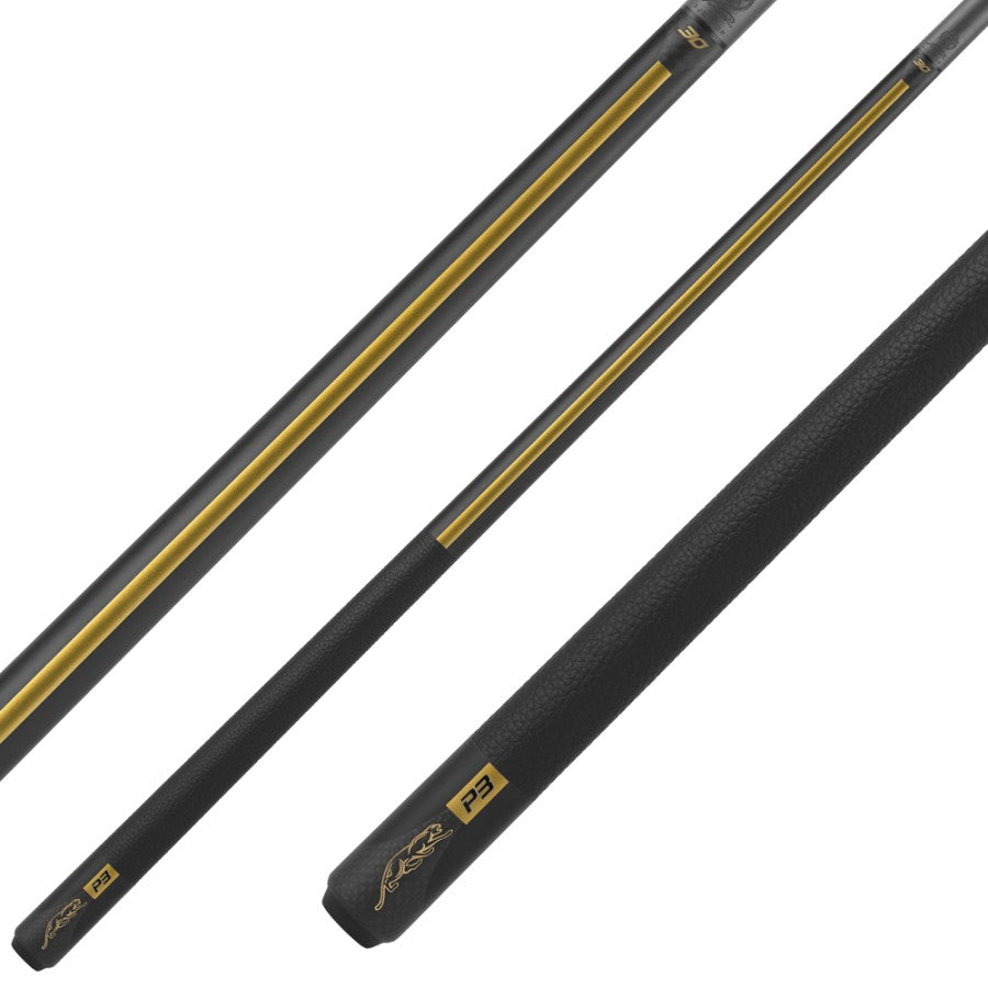 Billardqueue, Pool, Predator P3 Racer Gold LL, Uni-Loc, Revo Oberteil, Black Vault Plate, 12,9 mm, 30 inch UL