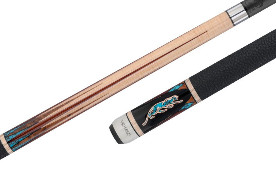 Billardqueue, Pool, Predator Virtuoso MAP TURQ LL, Uni-Loc, Revo Oberteil, Black Vault Plate, 12,4 mm, 30 inch UL
