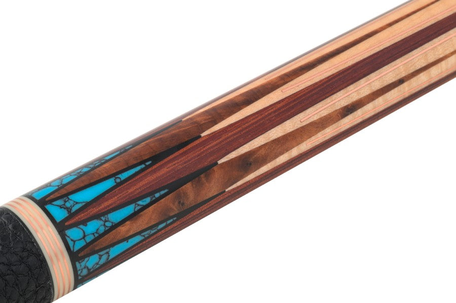 Billardqueue, Pool, Predator Virtuoso MAP TURQ LL, Uni-Loc, 314-3 Oberteil, schwarzer Ring, UL