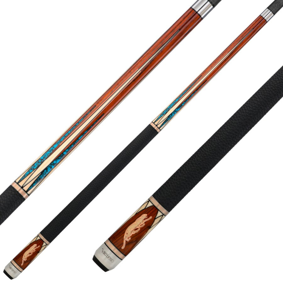 Billardqueue, Pool, Predator Virtuoso COCO MAP LL, Uni-Loc, Z-3 Oberteil, schwarzer dünner Ring, 30 inch UL