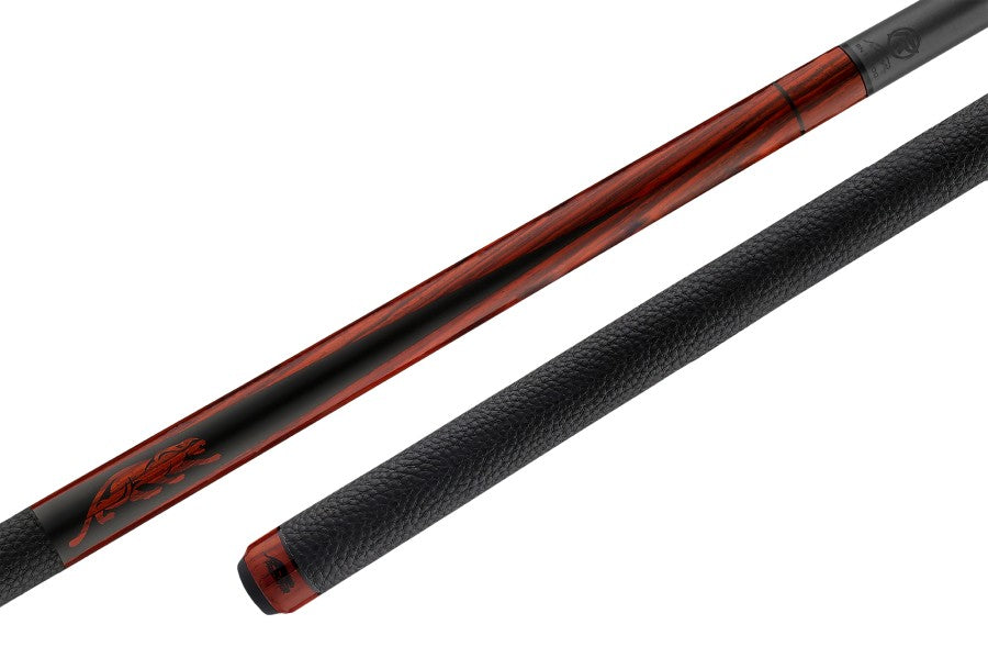 Billardqueue, Pool, Predator SP2 Cocobolo 2, Uni-Loc, Centro Oberteil, schwarzer dünner Ring, 12,4 mm UL