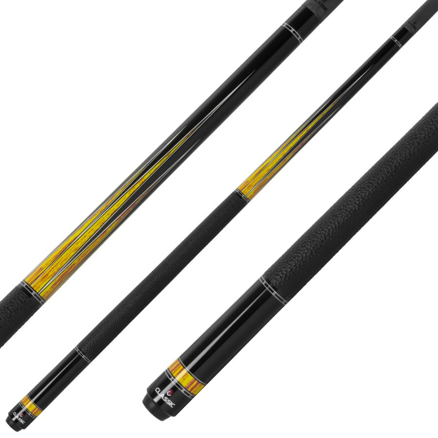 Billardqueue, Pool, Classic Speed C-02, Carbon, Ledergriffband, passend zu Uni-Lock