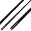 Billardqueue, Pool, Blacky CLB-1, schwarz, einteilig, Klebeleder