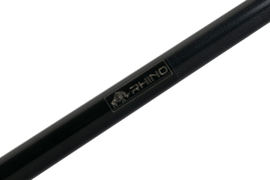 Billardqueue, Pool, RHINO Carbon, schwarz, einteilig, Klebeleder