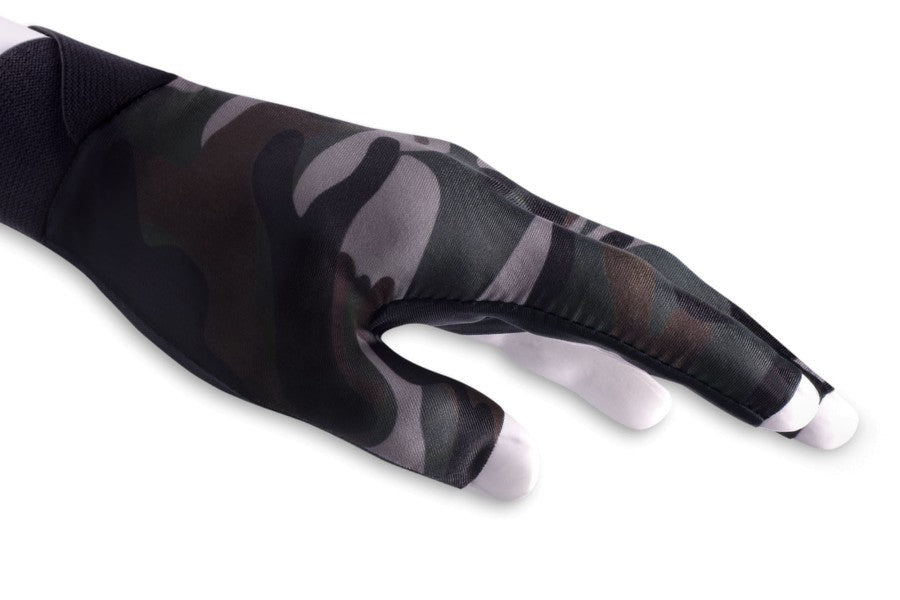 Handschuh, Poison Camo 3-Finger, schwarz-grün, für linke Hand, S&M