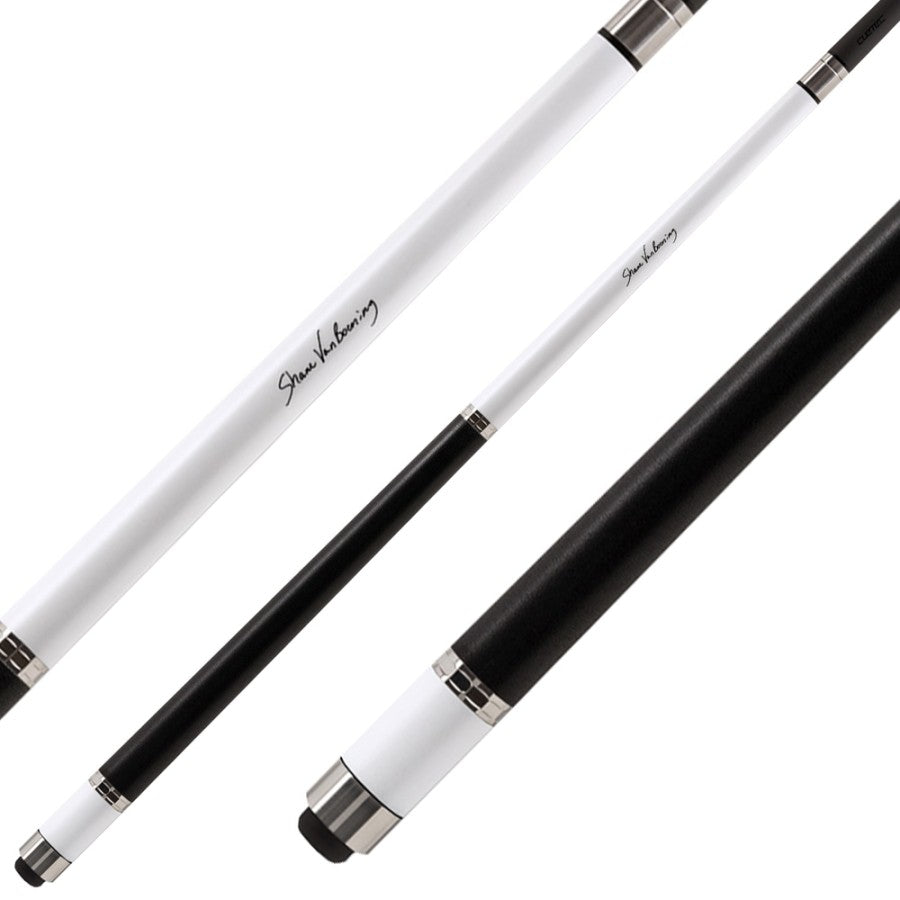 Billardqueue, Pool, Cuetec Cynergy CT-15K Carbon, glänzend-weiß, 3/8x14, 12.5mm