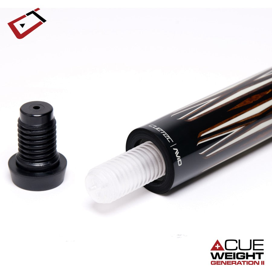 Billardqueue, Pool, Cuetec AVID Proof Black NW, 3/8x14, 12.75mm