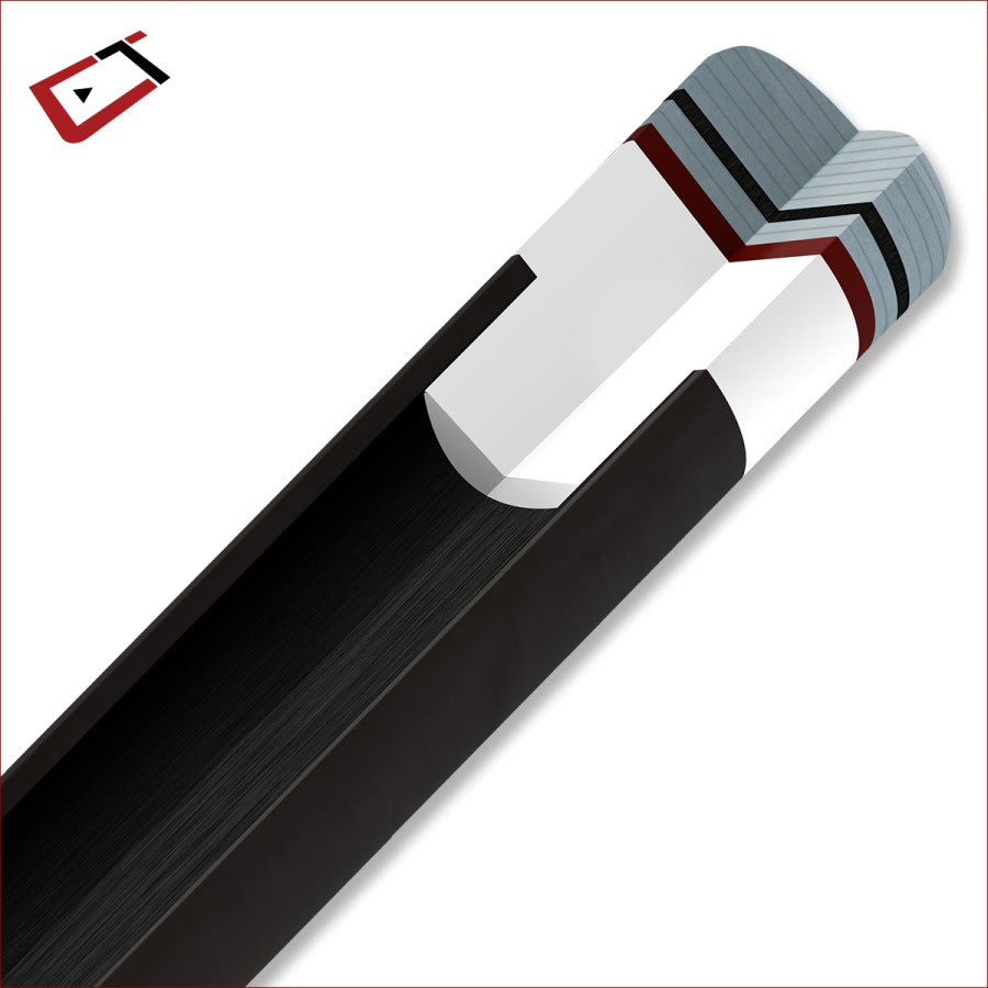 Oberteil, Pool, Cuetec Cynergy CT-15K Carbon, 5/16x14, 12.5mm