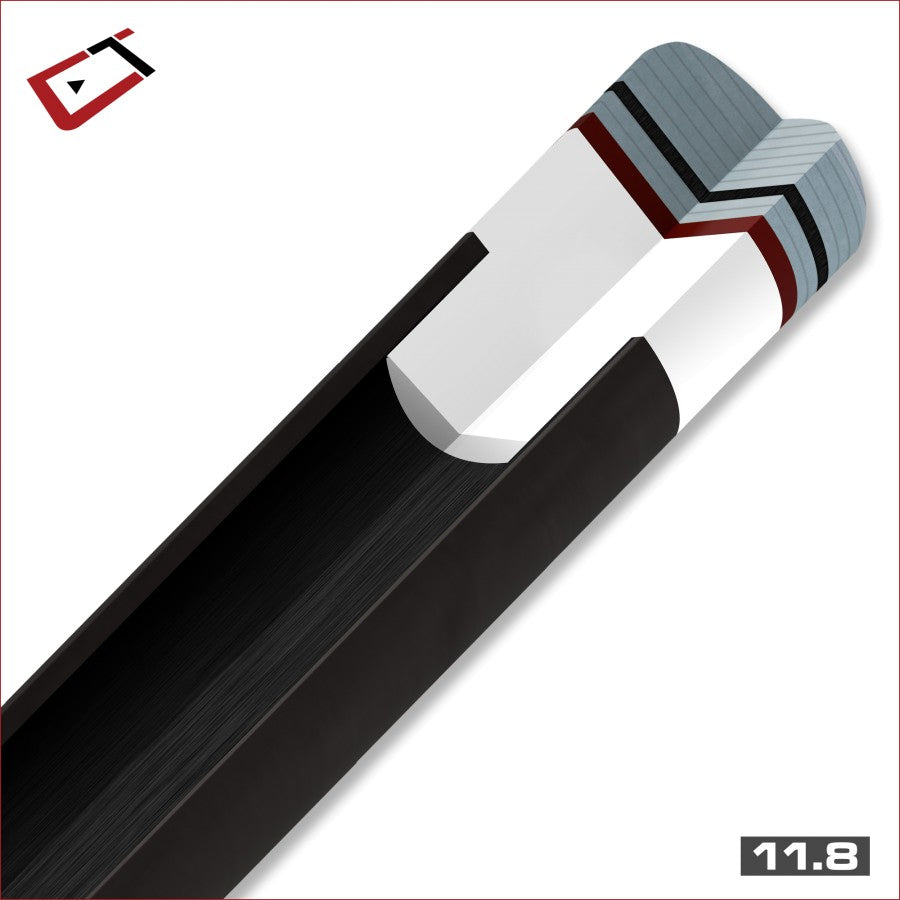 Oberteil, Pool, Cuetec Cynergy CT-15K Carbon, Uni-Loc, 11.8mm