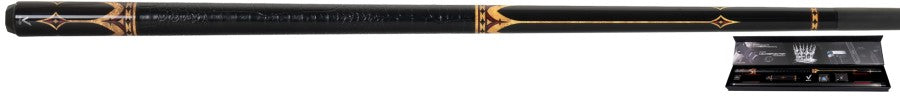 Billardqueue, Pool, EVO Crown Maxbing Edition, Royal Black Leather Komplettset, 12.5mm, Radial
