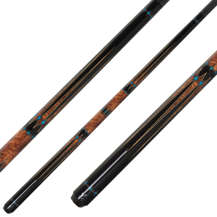Billardqueue, Pool, EVO Crystal Maxbing Edition, Ember Vein Komplettset, 12.5mm, Radial