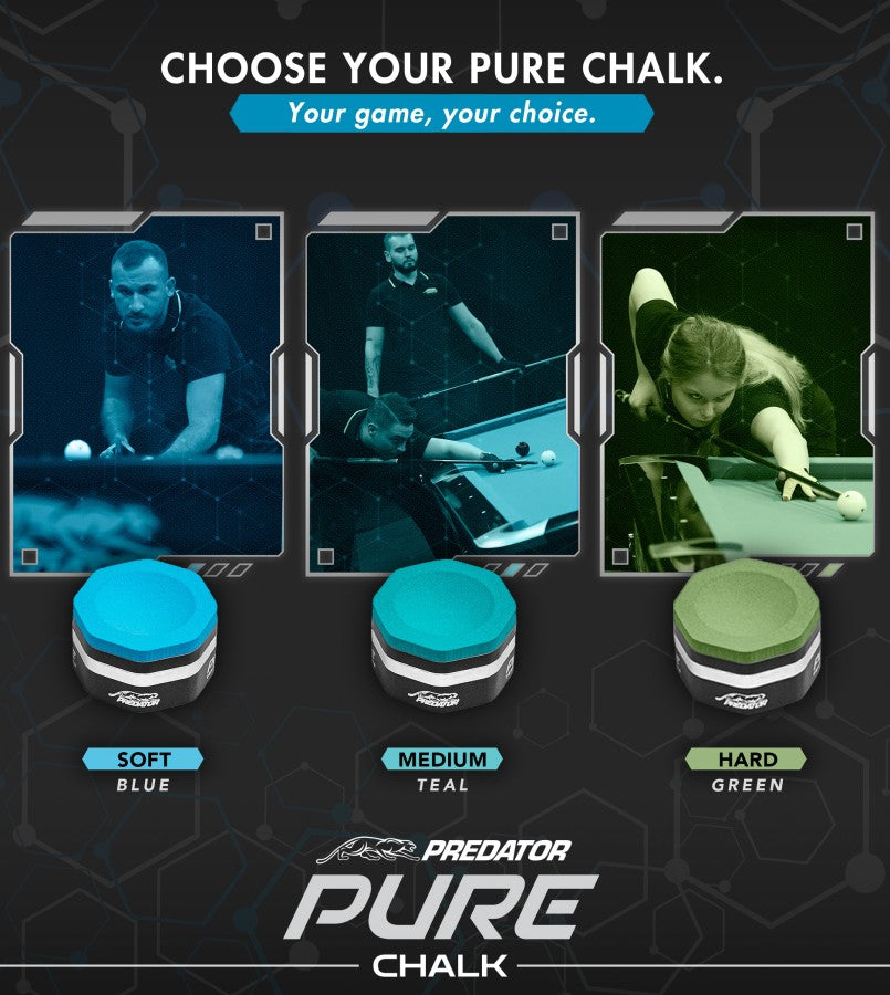 Billardkreide, Predator Pure, Hard (H)