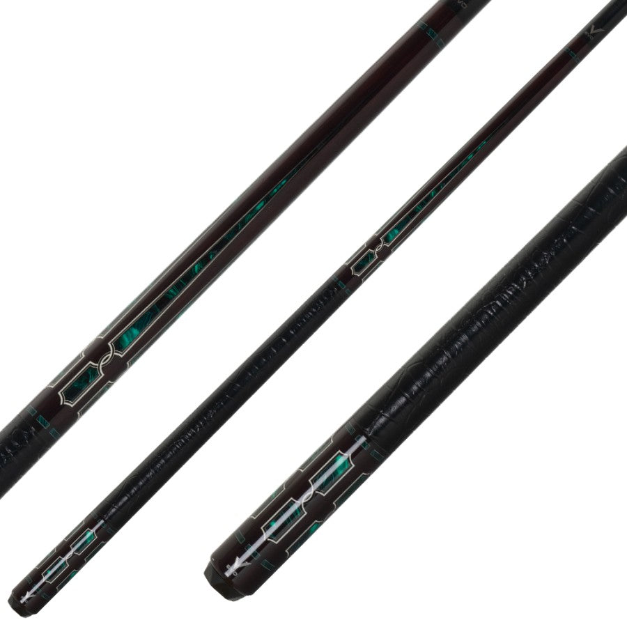 Billardqueue, Pool, EVO Luna Maxbing Edition, Malachite Eclipse Komplettset, 12.5mm, 3/8x10