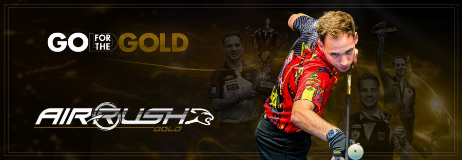 Billardqueue, Pool, Predator Air Rush Gold SW, Jump, Sport Wrap, dreiteilig, Uni-Loc