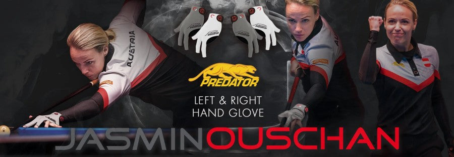 Handschuh, Predator Second Skin, 3-Finger, Jasmin Ouschan Weiß, für rechte Hand, XXL