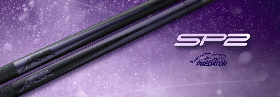 Billardqueue, Pool, Predator SP2 Metallic Purple 2, Uni-Loc, Revo Oberteil, White Vault Plate, 12,9 mm UL