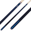 Billardqueue, Pool, Cuetec CMF-1 XL, blau, einteilig, Klebeleder