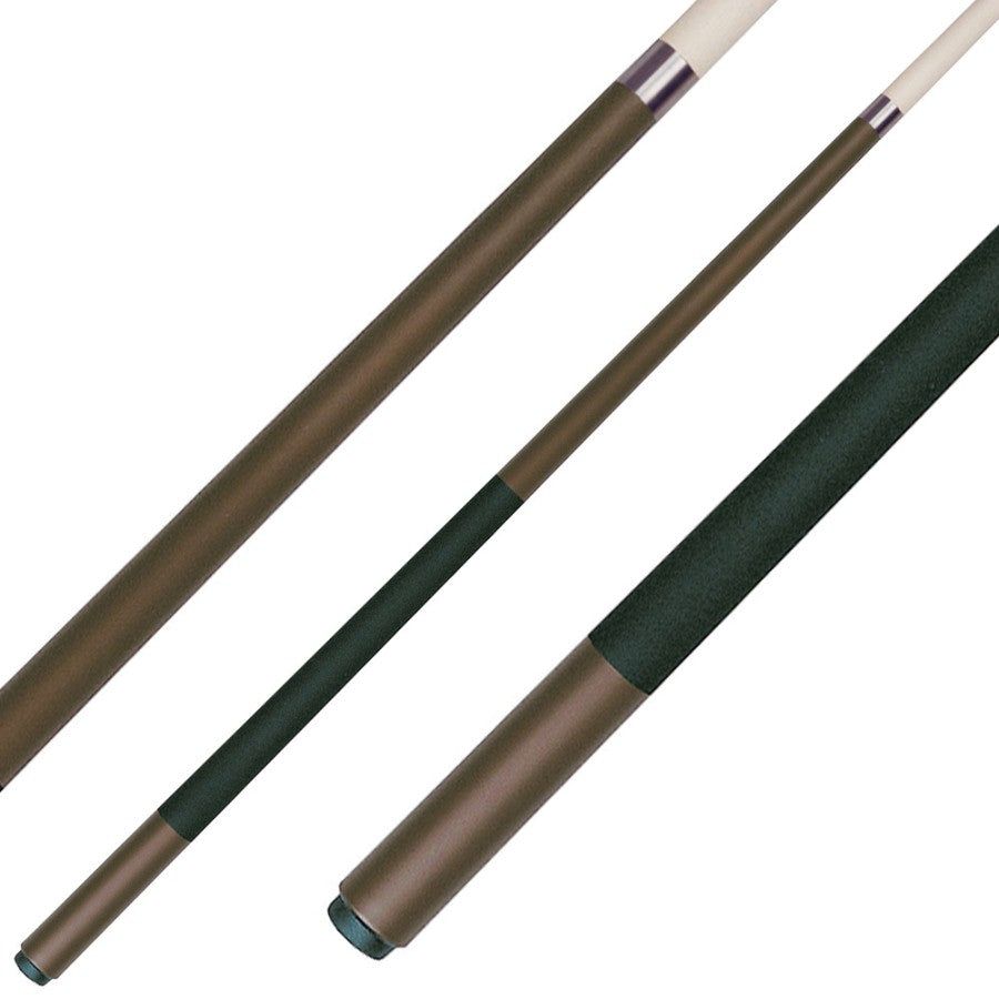 Billardqueue, Pool, Cuetec CMF-4 XL, braun, einteilig, Klebeleder