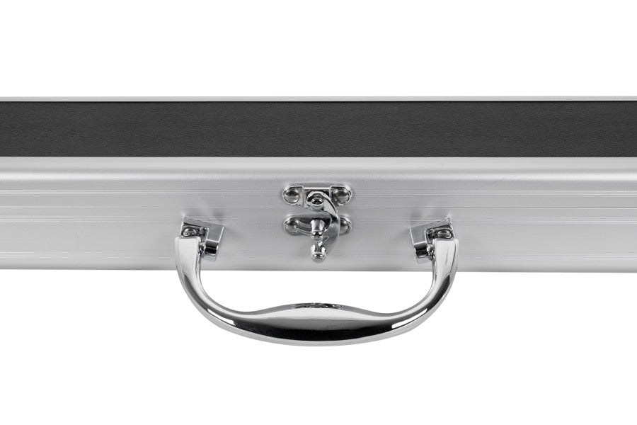 Queuekoffer, Snooker, Storm, schwarz/aluminium, für ¾-geteilte Queues, 120 cm