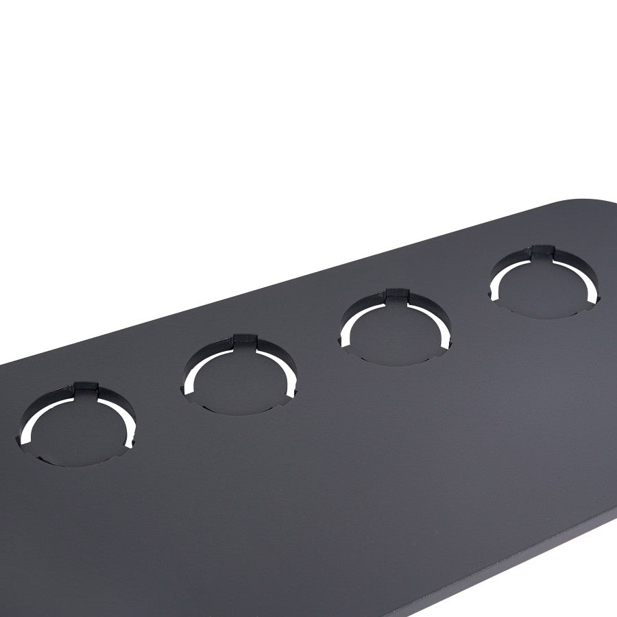 Billard Queueständer, Cornilleau, schwarz, für 4 Queues + Dreieck