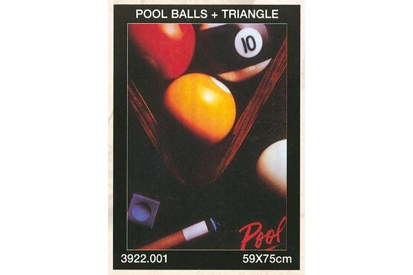 Poster, Poolballs & Triangle