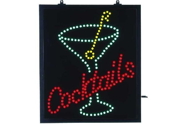 LED-Schild, Cocktail