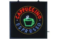 LED-Schild, Cappuccino Espresso