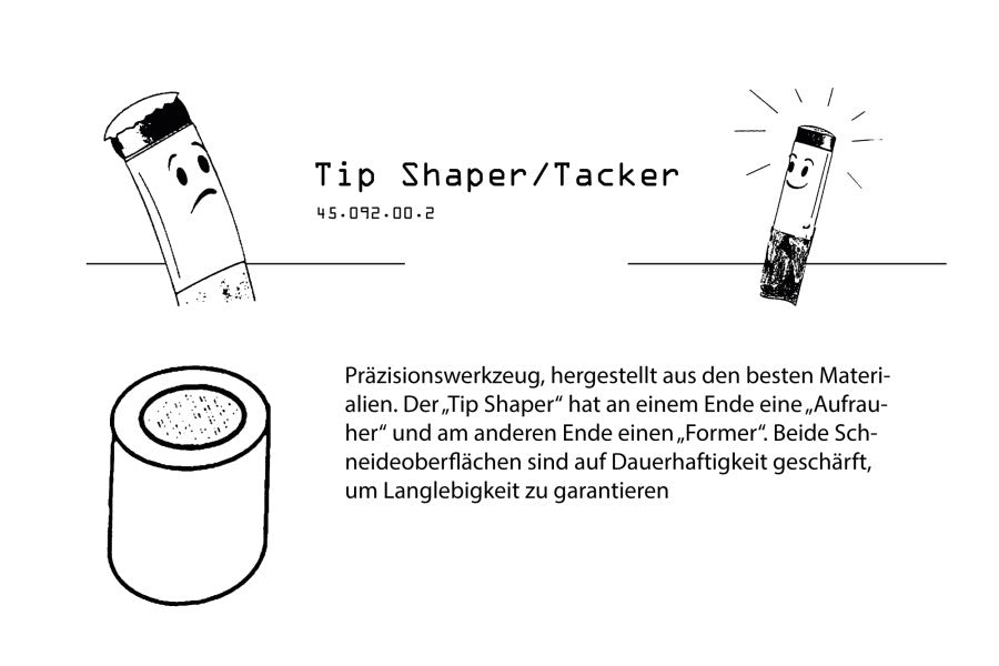 Aufrauer (Tip Tacker), schwarz