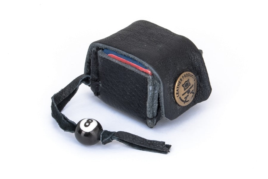 Kreidehalter, mit Schlaufe, echtes Leder