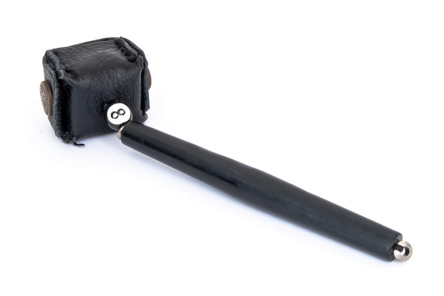 Kreidehalter, mit Stab, echtes Leder